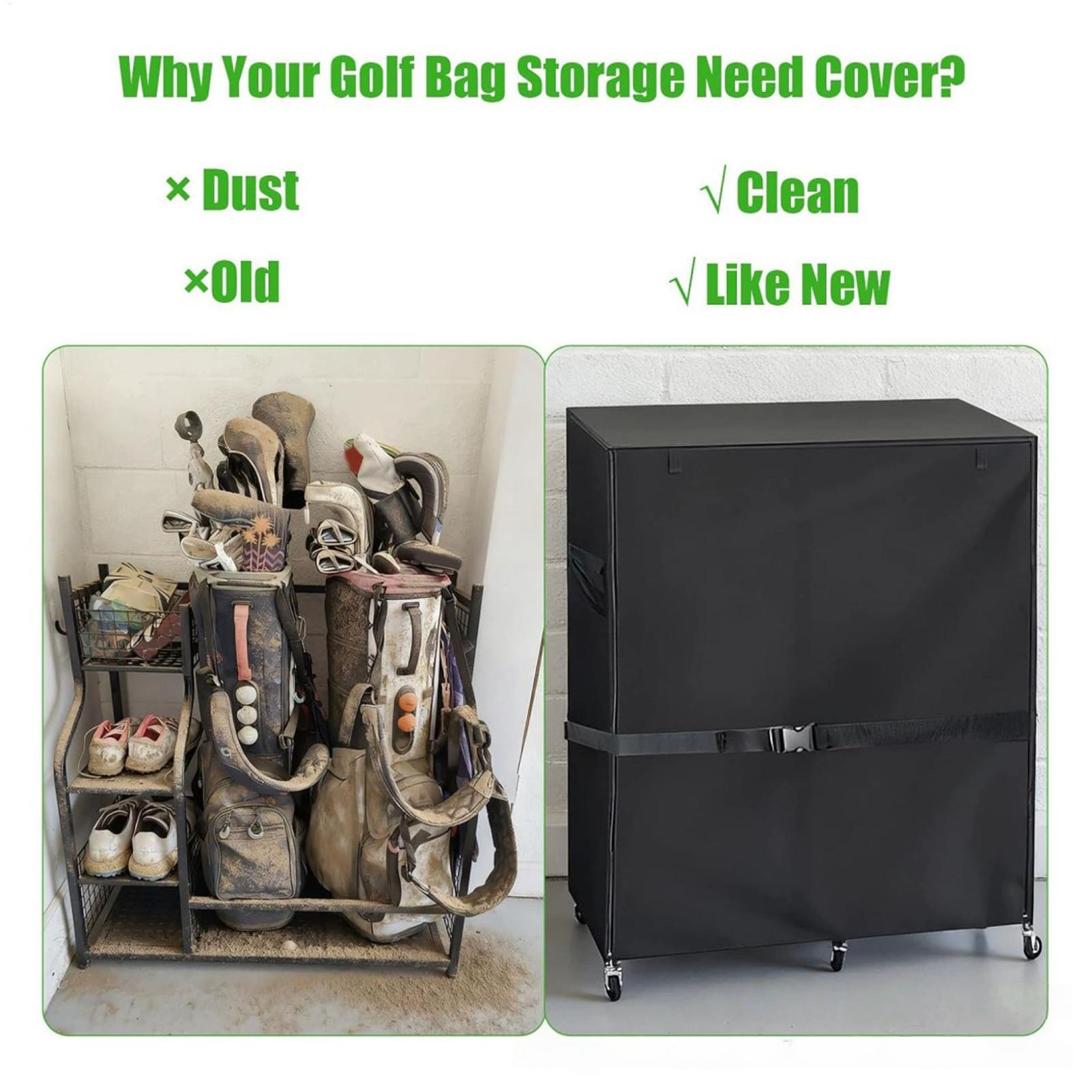 Golf Equipment Garage Organizer - Capa Protetora para Rack de Armazenamento