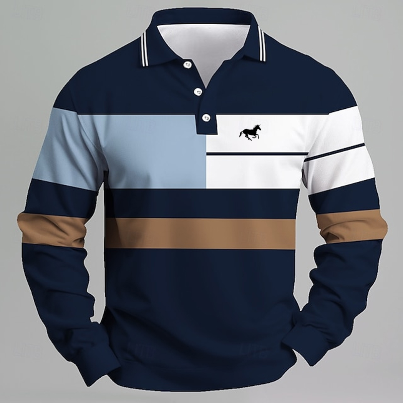 Camisa polo masculina listrada - Golf Equipment Brands avaliação e preço
