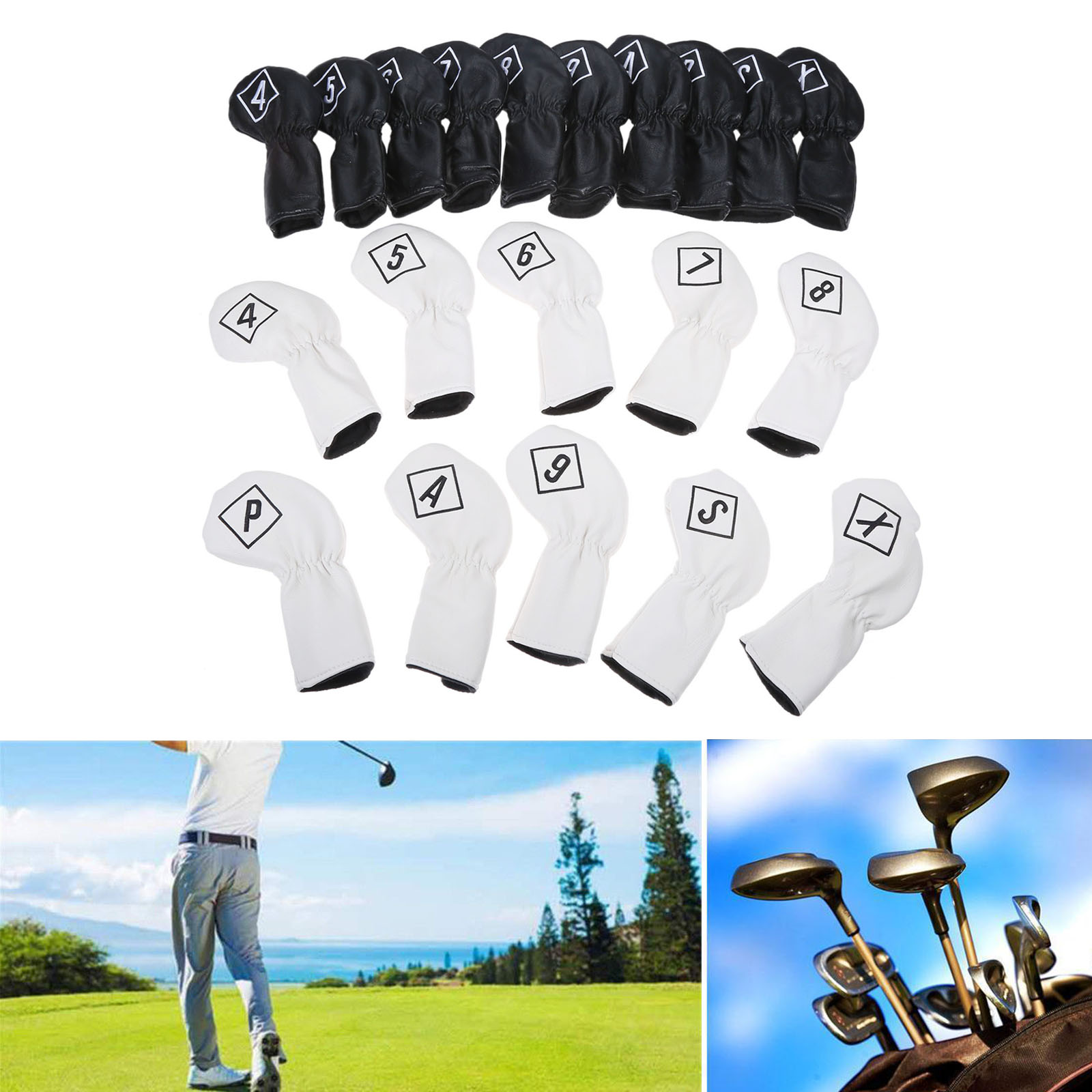 10 pçs/set couro do plutônio g - X Golf Equipment avaliação e preço