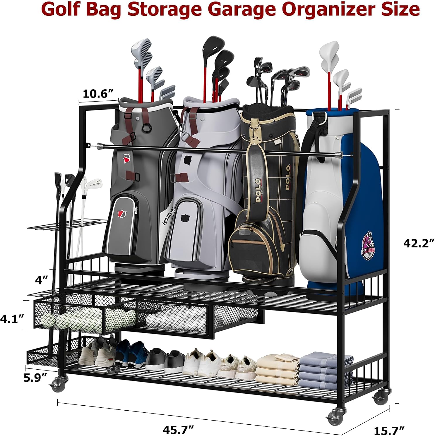 Organizador de Garagem para Bo - Golf Equipment Garage Organizer avaliação e preço